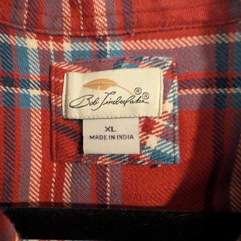 Sol Finley Fabrik Red and Blue Plaid Men's Casual Shirt